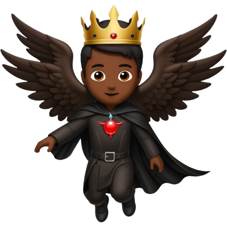 Prince of darkness flying emoji