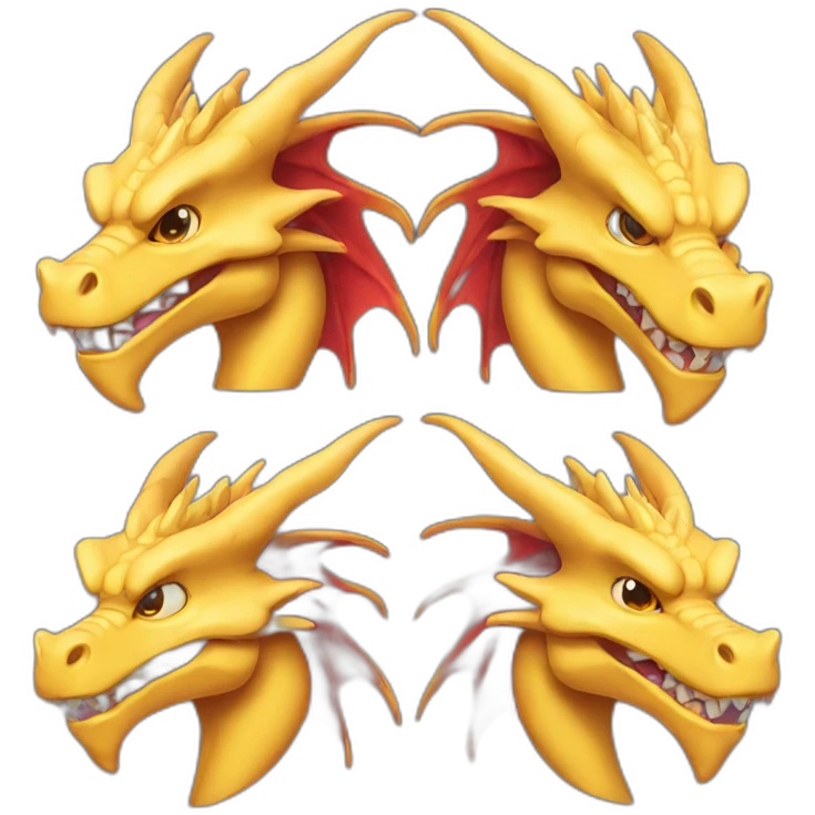 Three head dragon emoji
