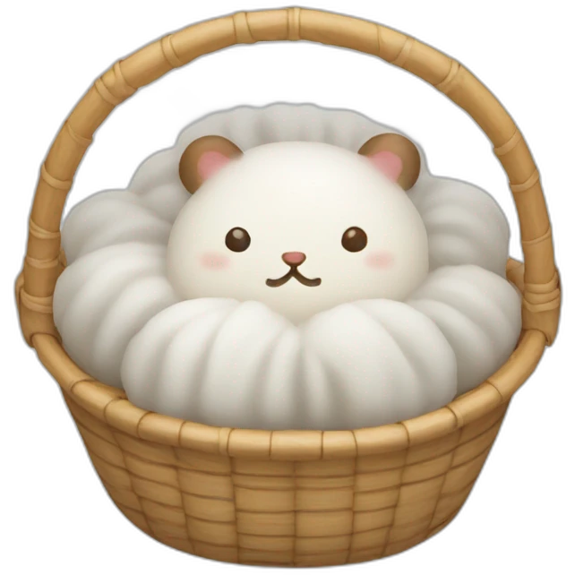 steam basket bao emoji