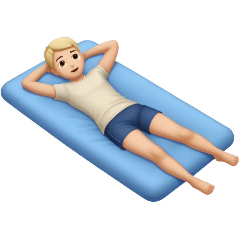 but lying down though full body emoji