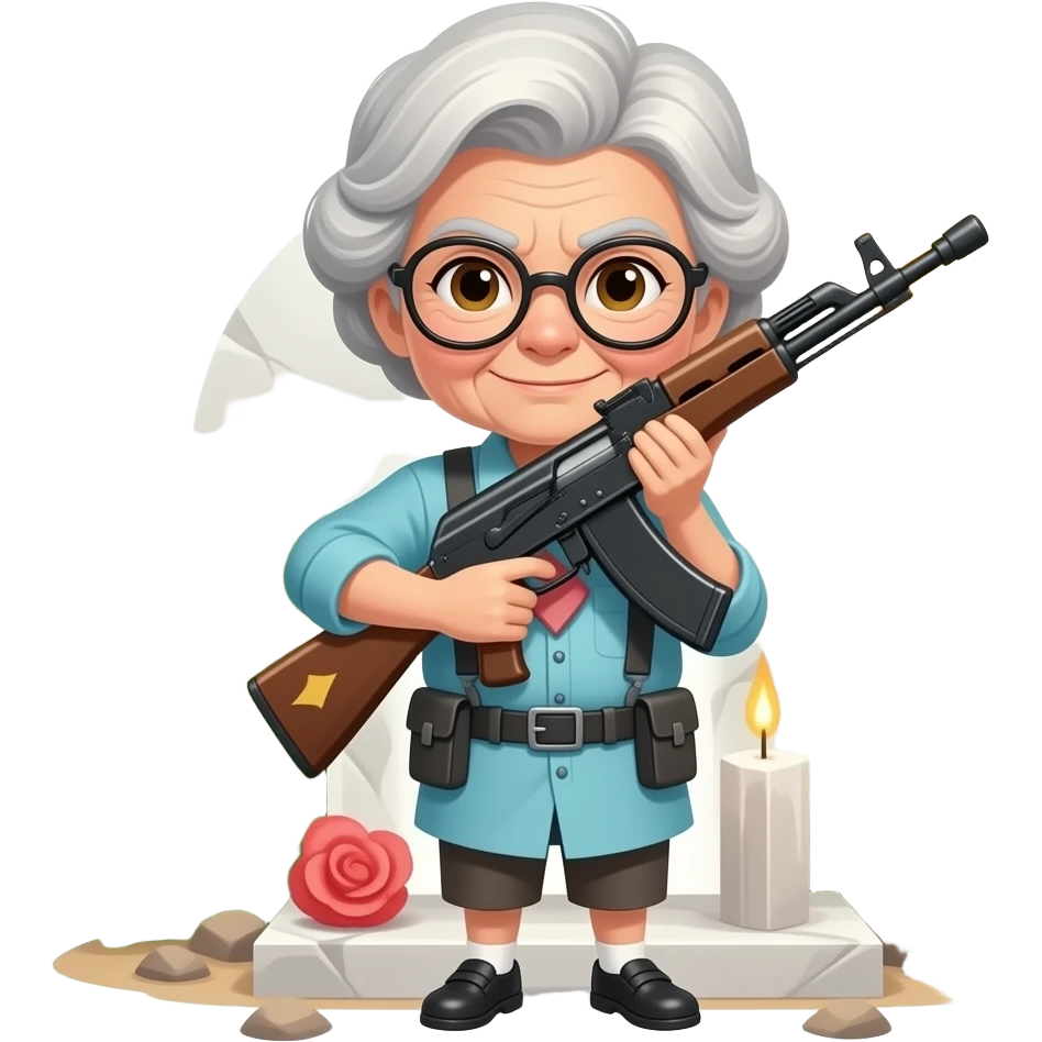Rest in peace my granny she got hit by a bazooks emoji