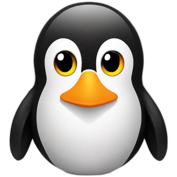 Linux tux penguin emoji