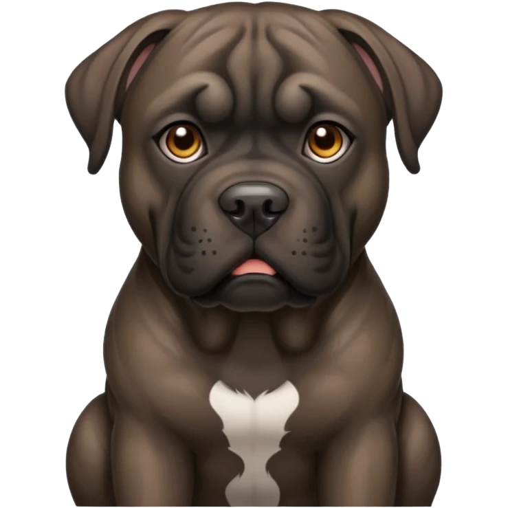 dark brown brindle cane corso emoji