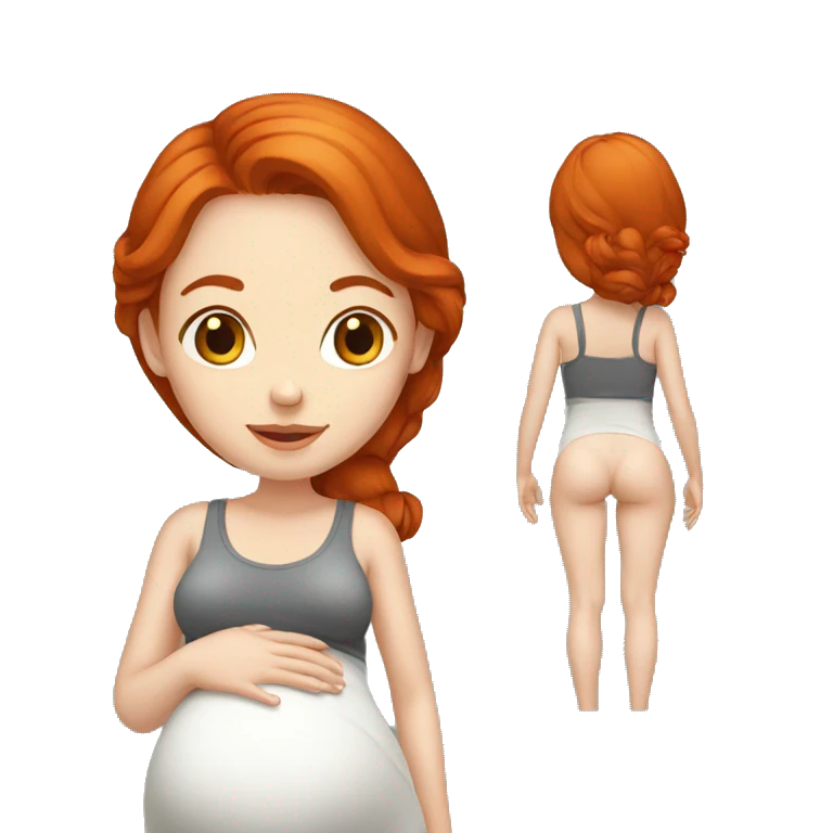Pregnant redhead emoji