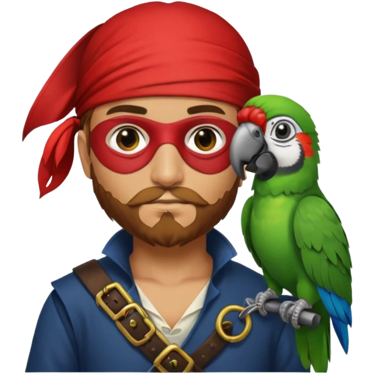pirate and parrot emoji