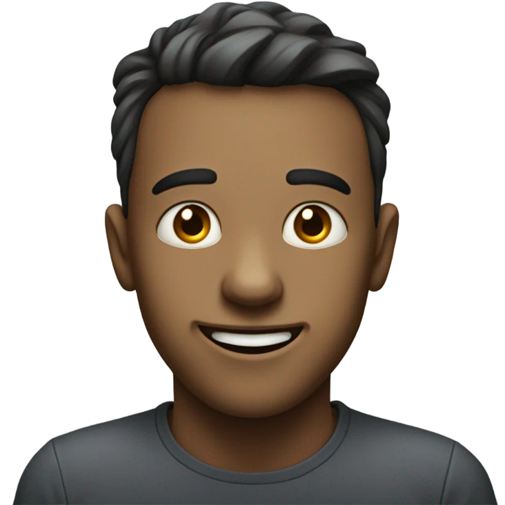 Fake smile emoji