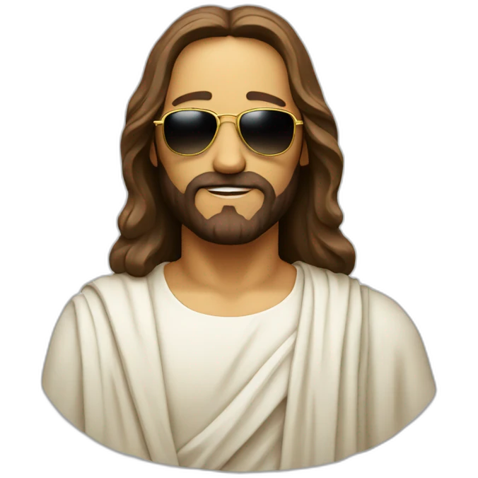 jesus with sunglasses emoji