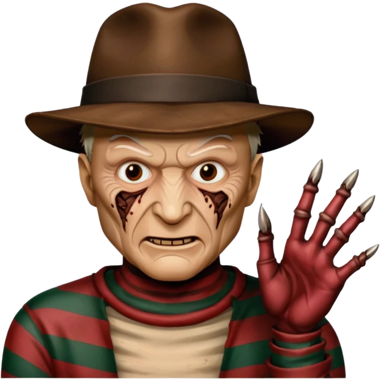 glitter freddy krueger emoji