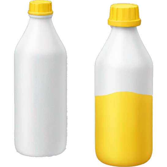 yellow bottle with white top cover emoji