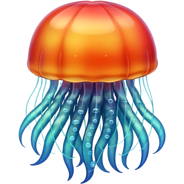 jelly fish, apple emoji style emoji