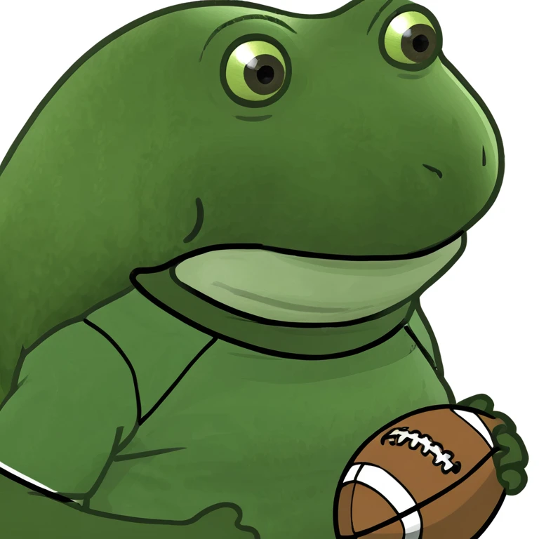 bufo in a football suit emoji