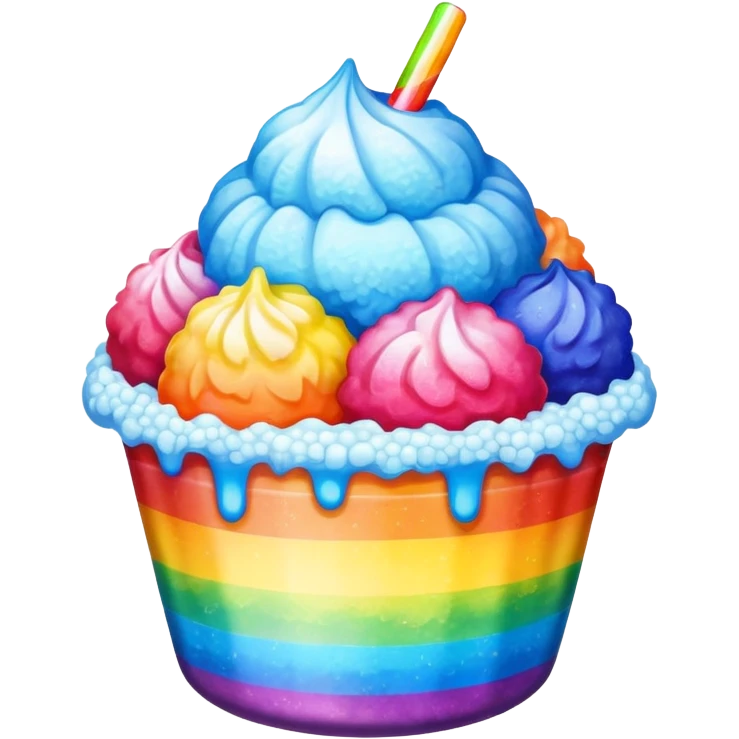 shaved ice
 emoji