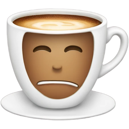 Good morning with a cup of coffee  emoji