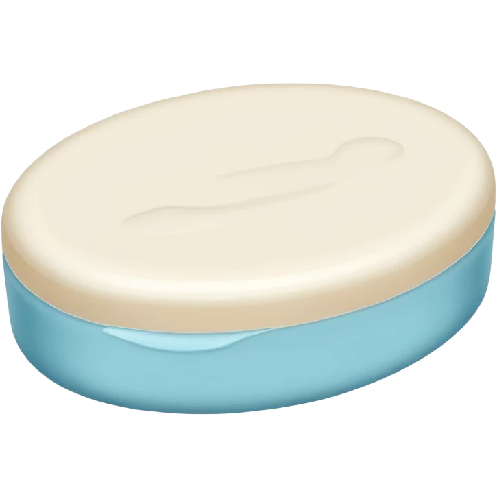 oval white soap emoji