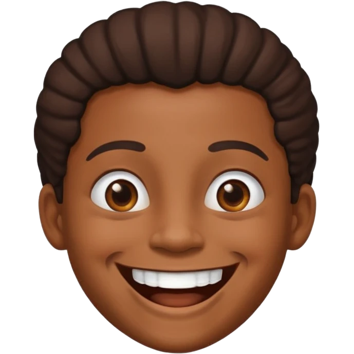over react on a black person emoji