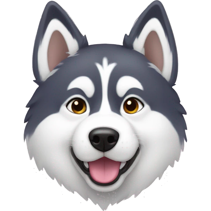 husky with hearts around its head emoji