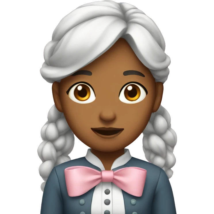 the girl with the bow emoji