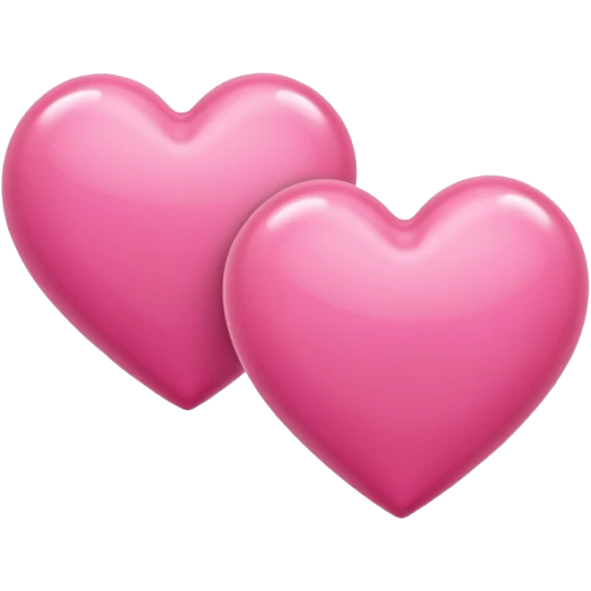 Two pink hearts emoji