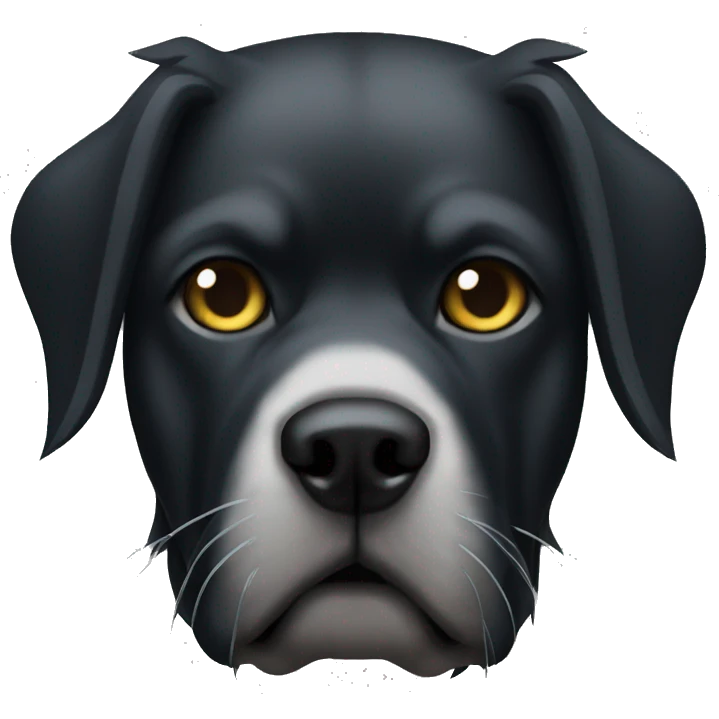 Heavy metal dog emoji