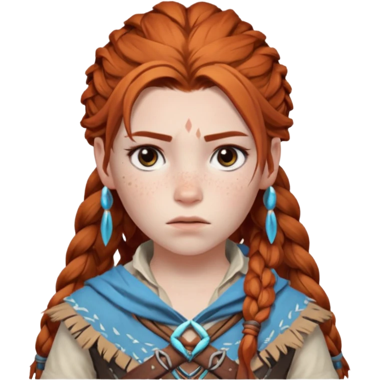 sad aloy from horizon forbidden west the game emoji