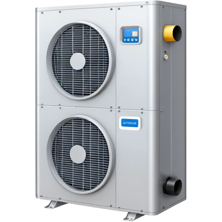hybrid heat pump, simple, no text, front view emoji