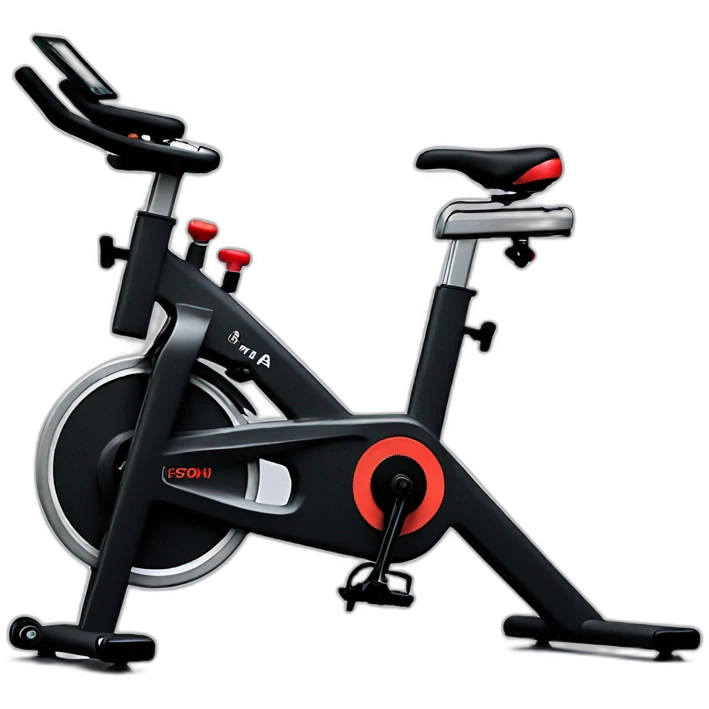Peloton stationary bike with screen emoji