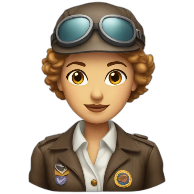 Amelia Earhart emoji