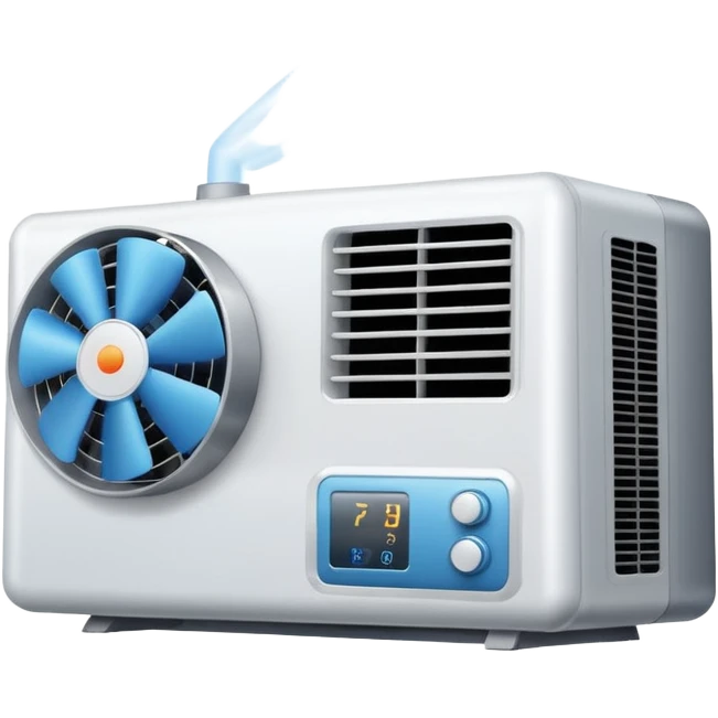 air conditioner with a fan emoji