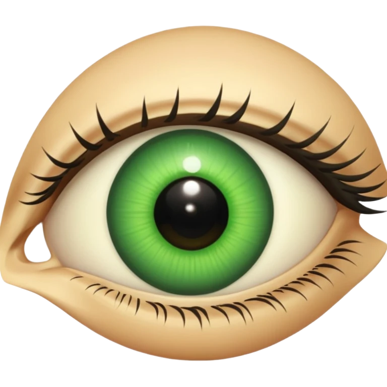 Green eye emoji