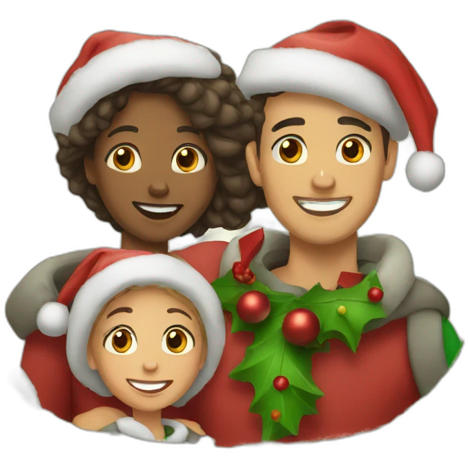 Christmas family emoji