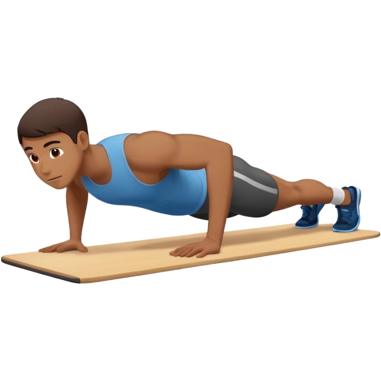 persona haciendo plancha gimnasio emoji
