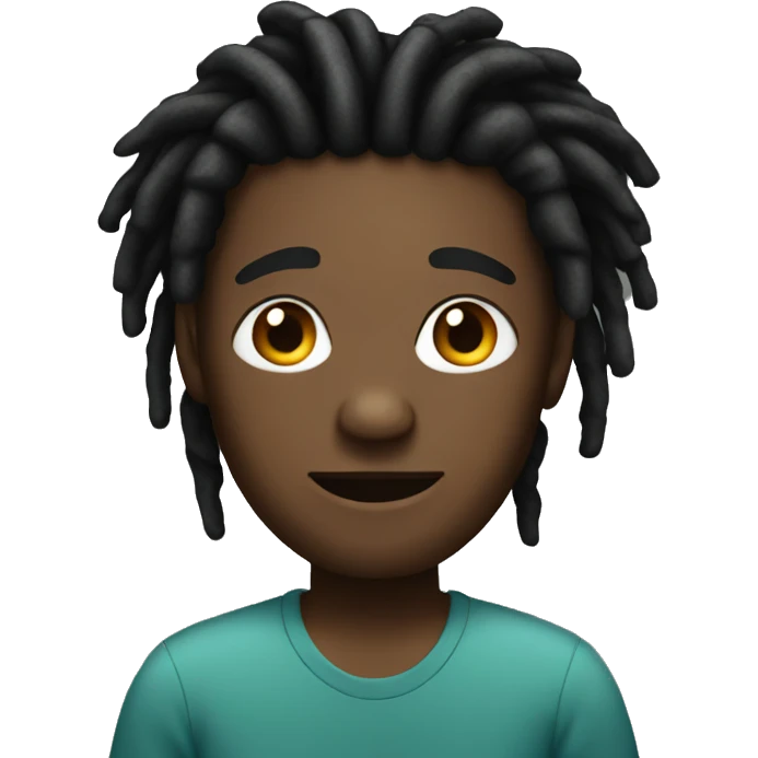 Black guy with dreads emoji