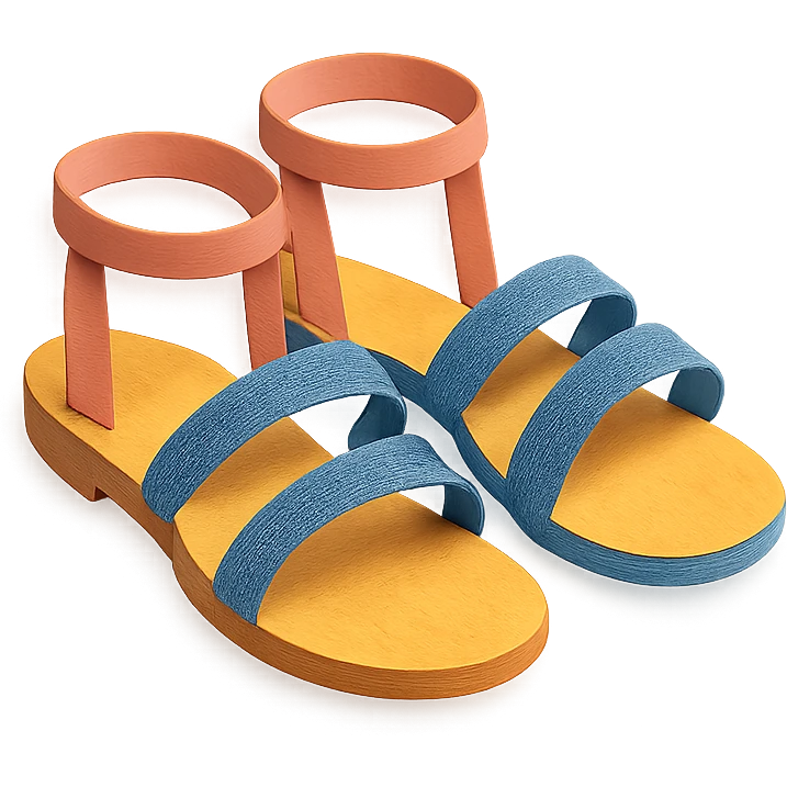 strappy sandals emoji