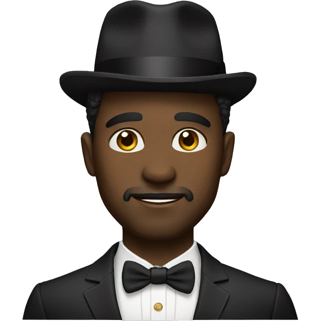 Black rich man emoji