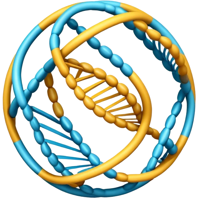 A sphere that represents DNA emoji