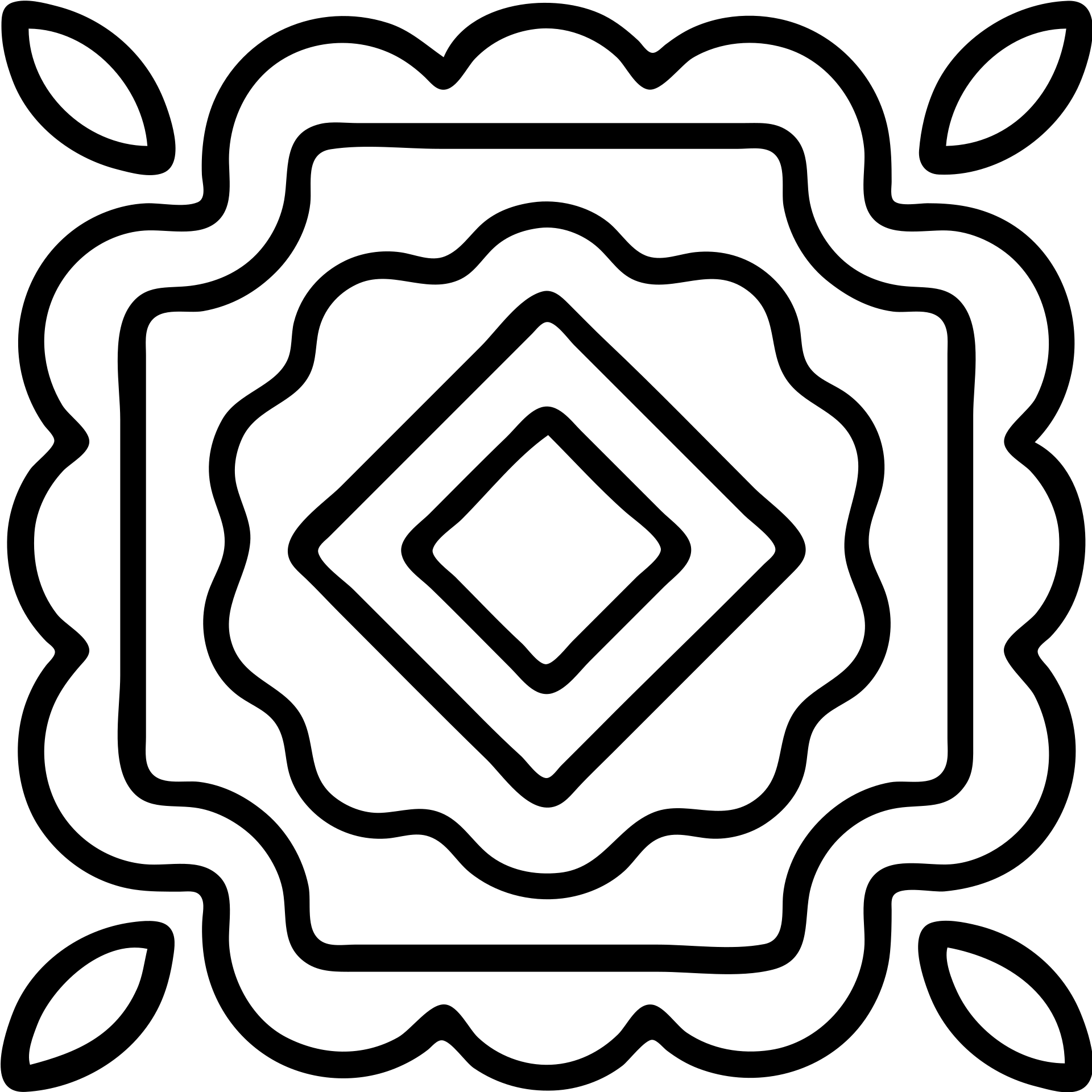 stencil pattern in boho style emoji