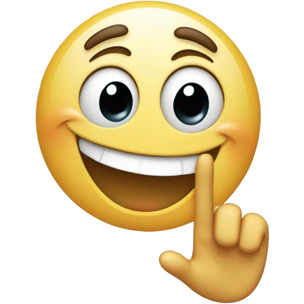 an emoji laughing while pointing  emoji