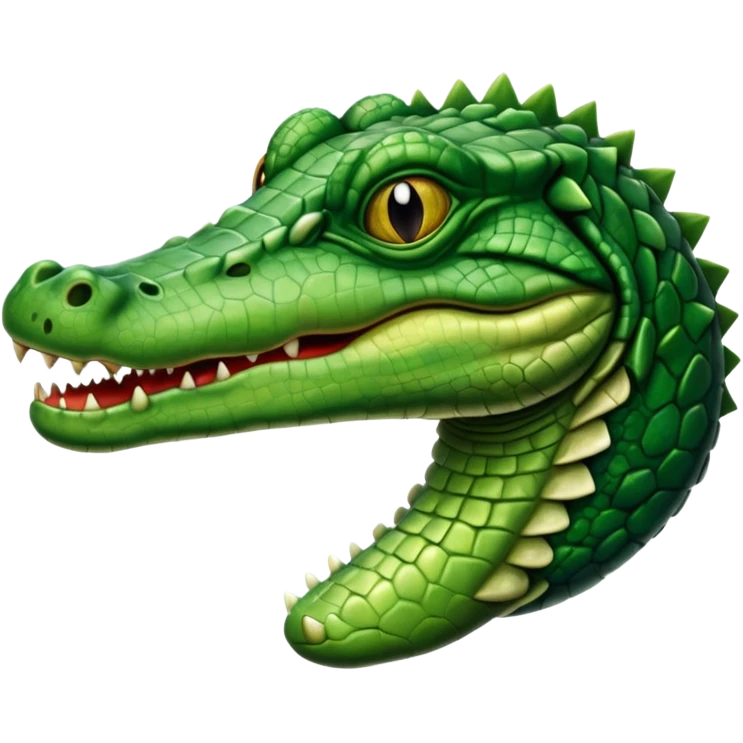 Blind crocodile emoji