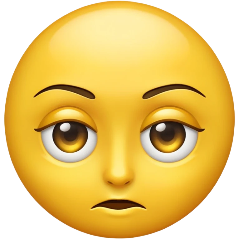 Yellow side eye emoji emoji