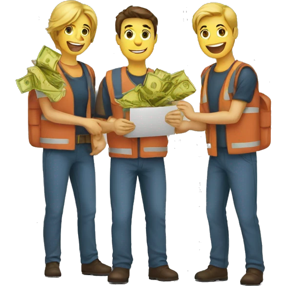 team saving money emoji