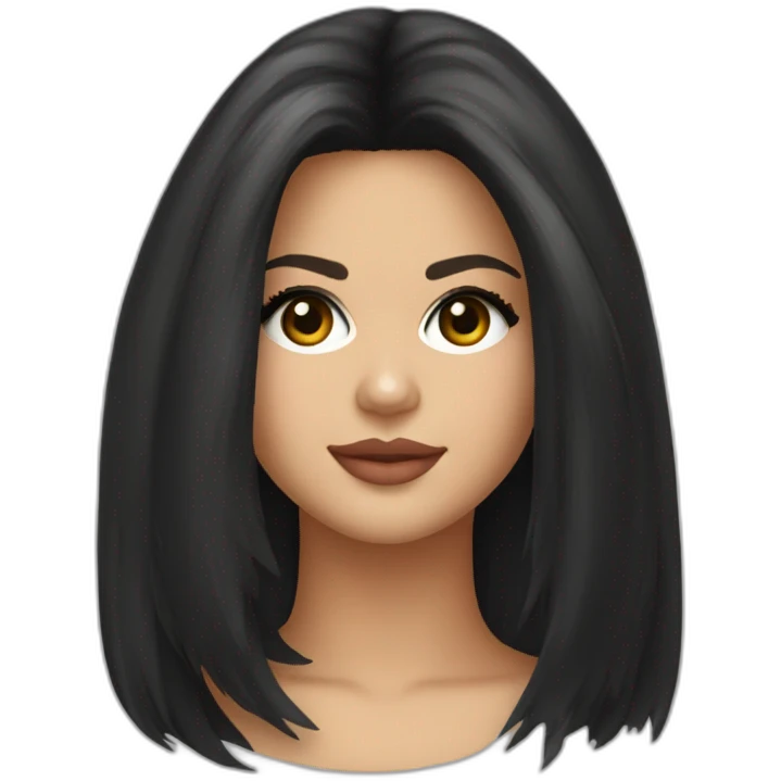 Selena Gomez visage emoji