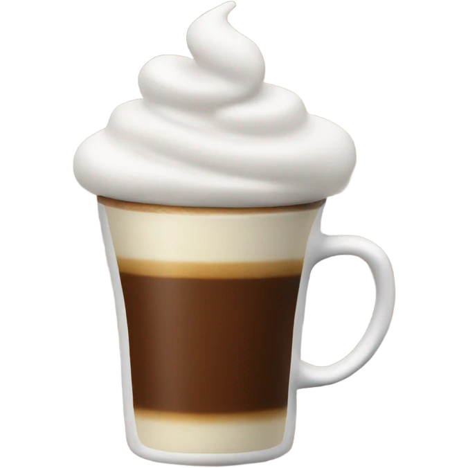 Coffee with foam on top emoji