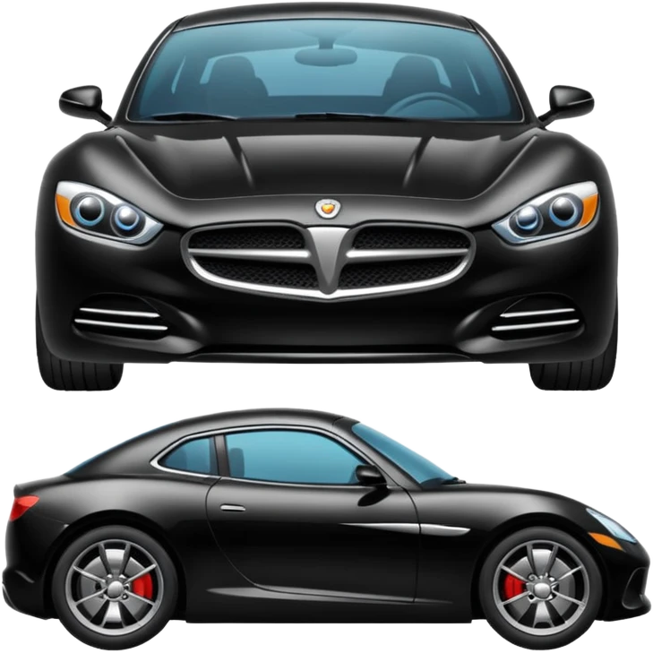 black modern car emoji
