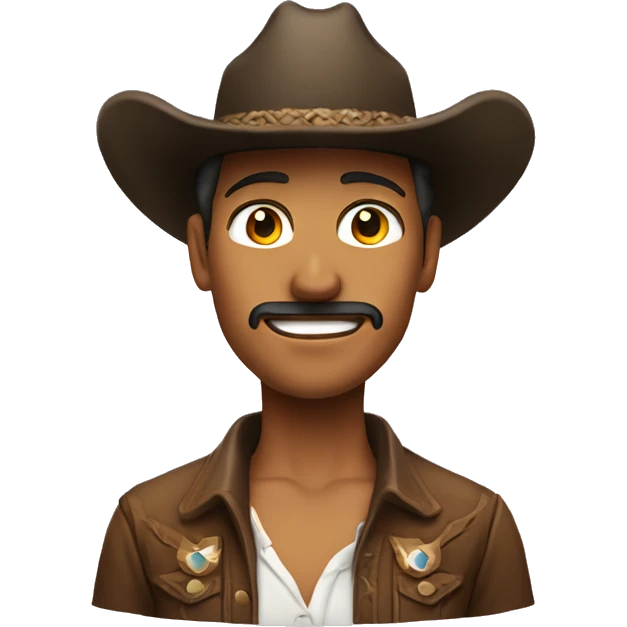 a cowboy with hat woman only faceyellw emoji