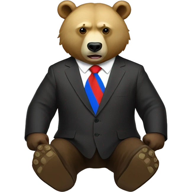 Putin on a bear emoji