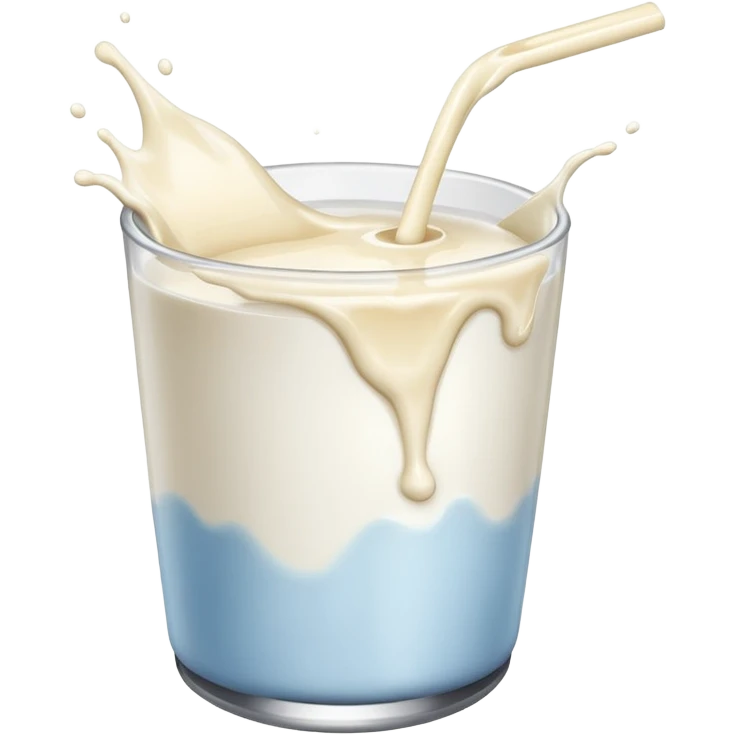 A big milk splash that’s really sticky emoji