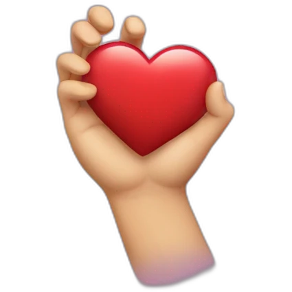 Coeur avec les main emoji