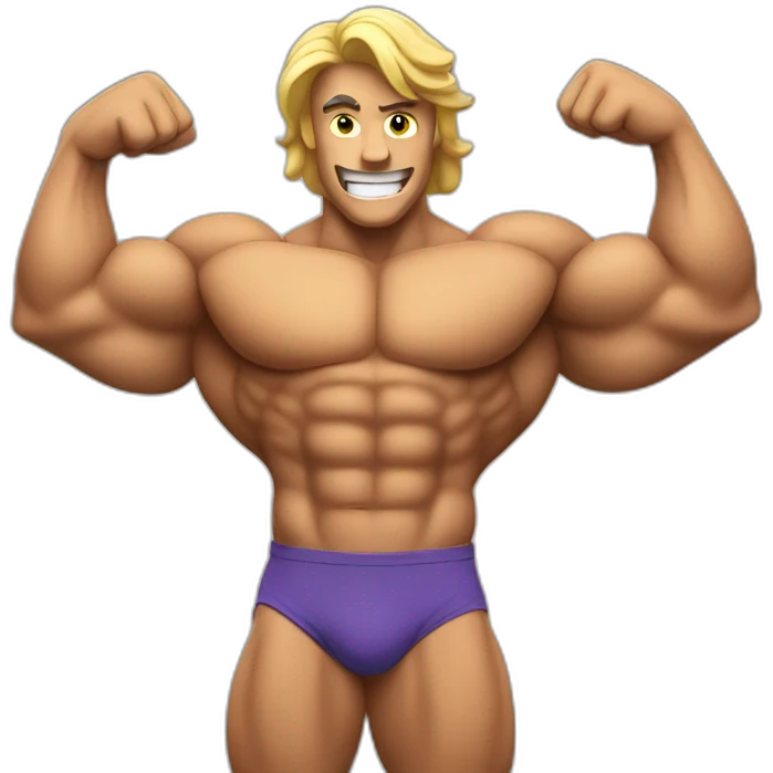 flexing muscle emoji