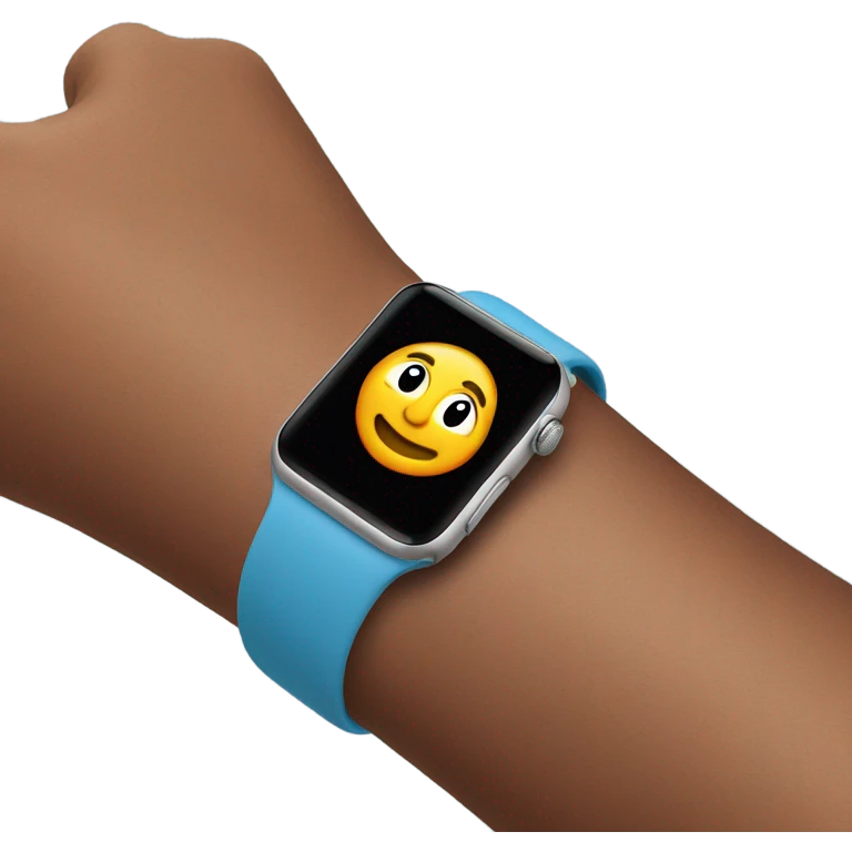 apple watch on wrist emoji
