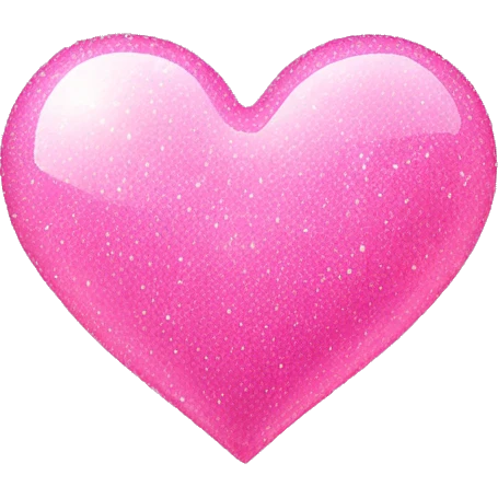 Pink sparkly heart  emoji